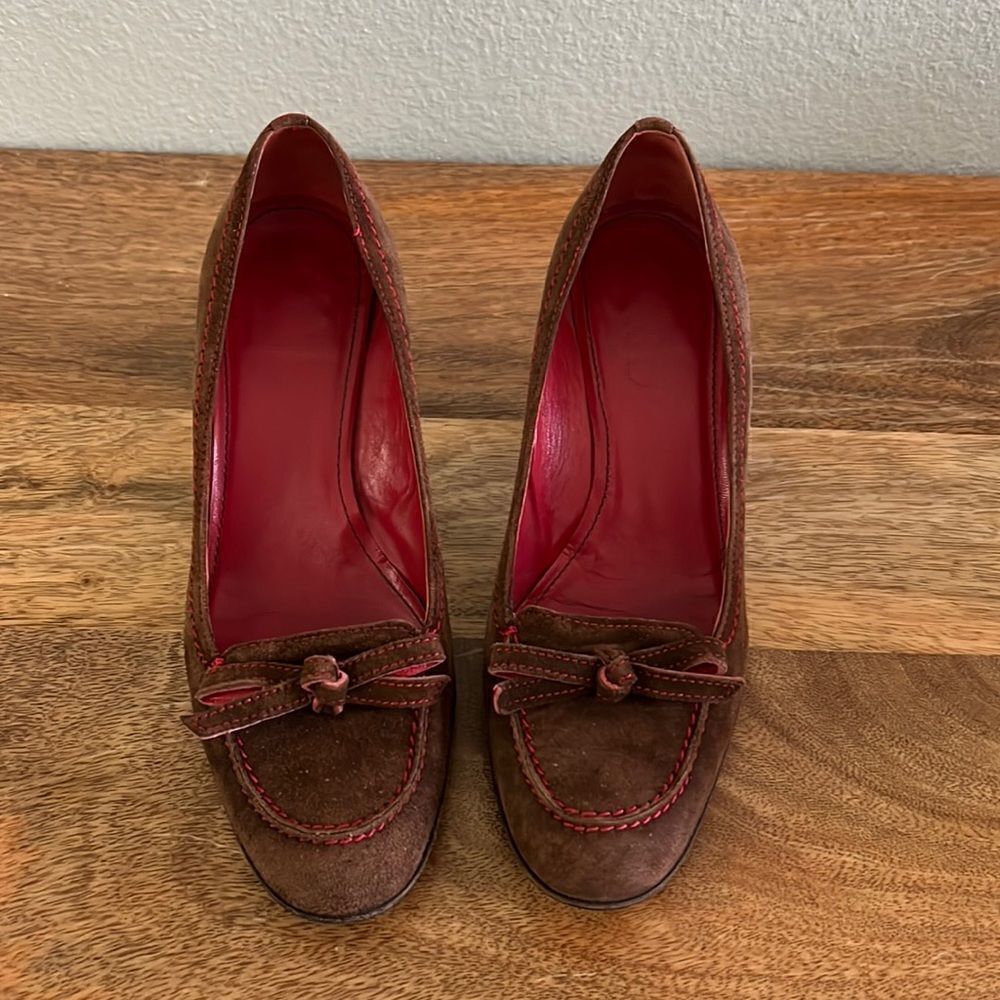 Coach Suede Heels 6